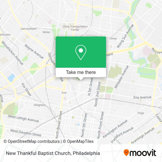 Mapa de New Thankful Baptist Church