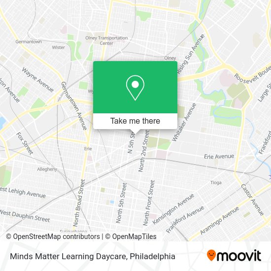 Minds Matter Learning Daycare map
