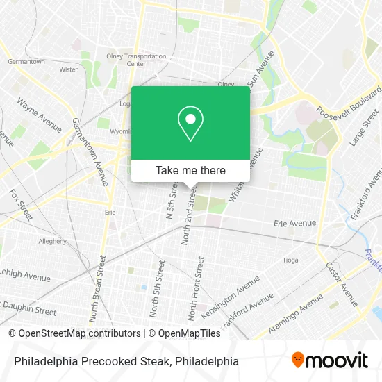 Philadelphia Precooked Steak map