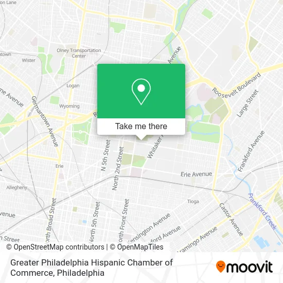 Greater Philadelphia Hispanic Chamber of Commerce map