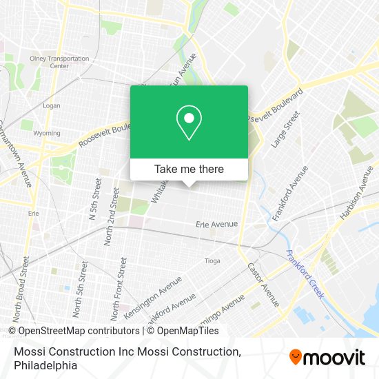 Mossi Construction Inc Mossi Construction map