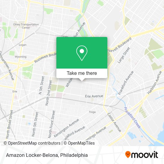 Mapa de Amazon Locker-Belona