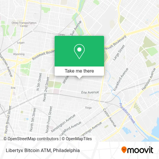 Mapa de Libertyx Bitcoin ATM