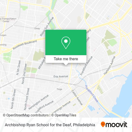 Archbishop Ryan School for the Deaf map