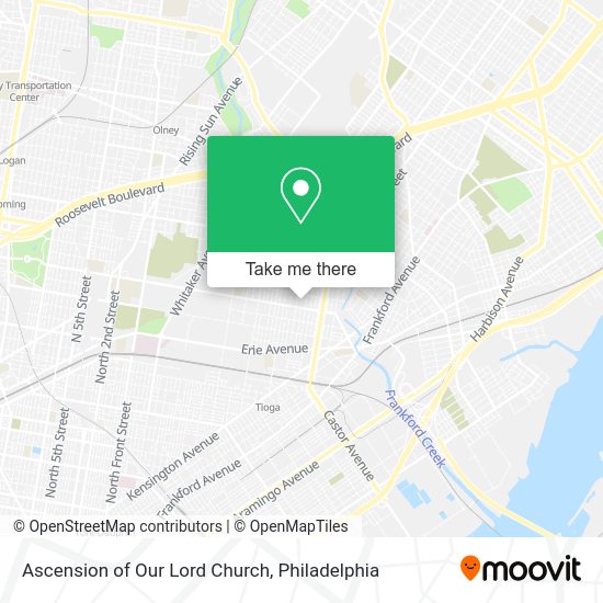 Mapa de Ascension of Our Lord Church