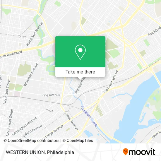 Mapa de WESTERN UNION