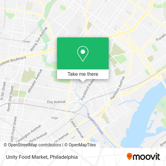 Mapa de Unity Food Market