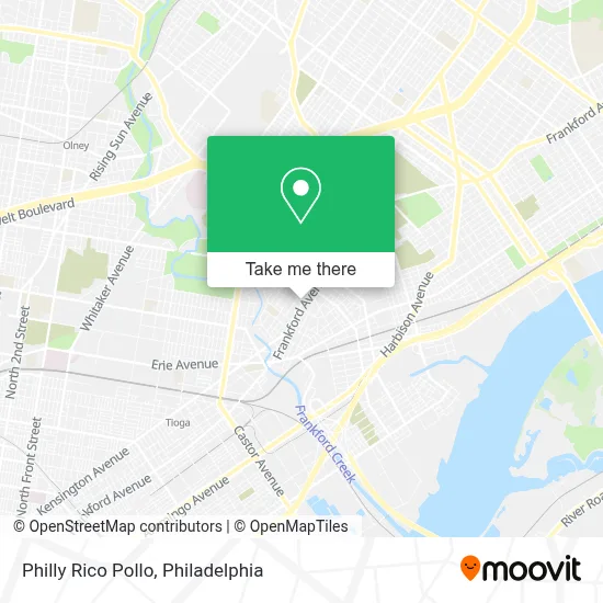 Philly Rico Pollo map