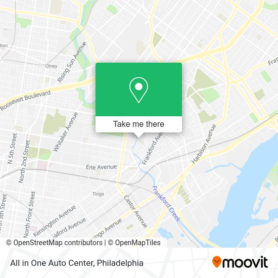 Mapa de All in One Auto Center