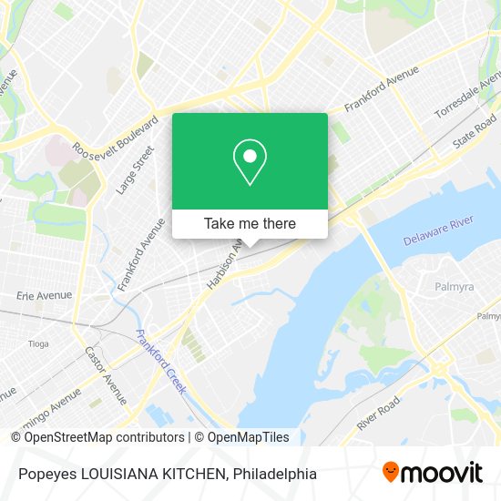 Popeyes LOUISIANA KITCHEN map