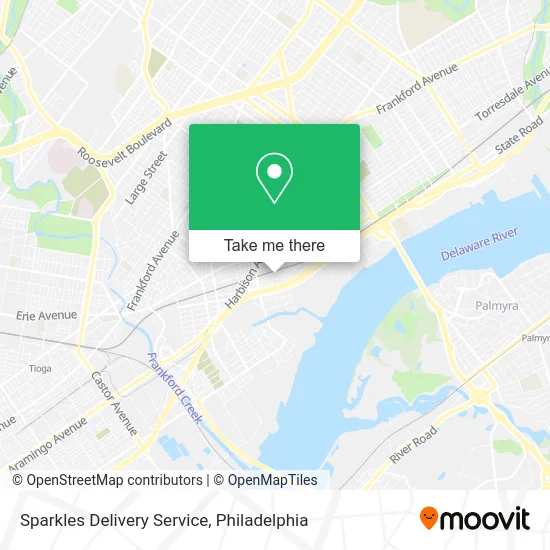 Sparkles Delivery Service map