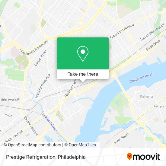 Prestige Refrigeration map