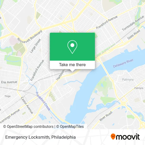 Emergency Locksmith map