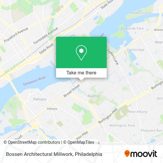 Bossen Architectural Millwork map