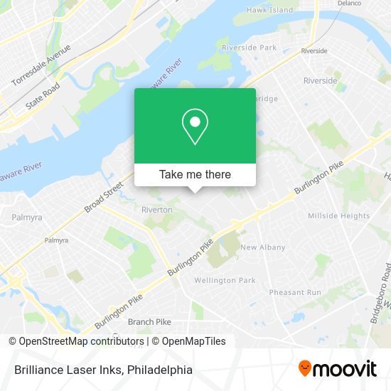 Brilliance Laser Inks map