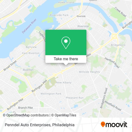 Penndel Auto Enterprises map