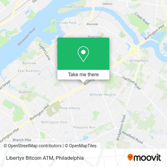 Mapa de Libertyx Bitcoin ATM