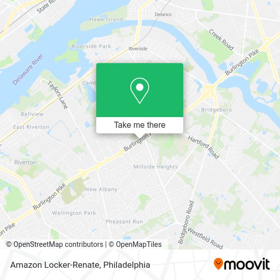 Mapa de Amazon Locker-Renate