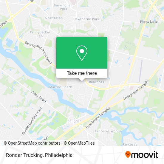 Rondar Trucking map