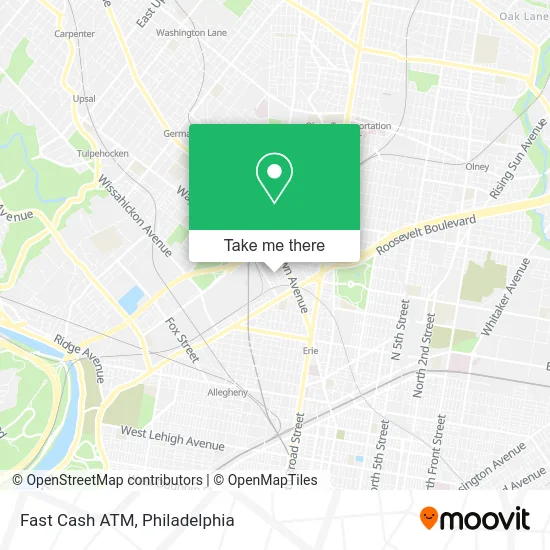 Fast Cash ATM map