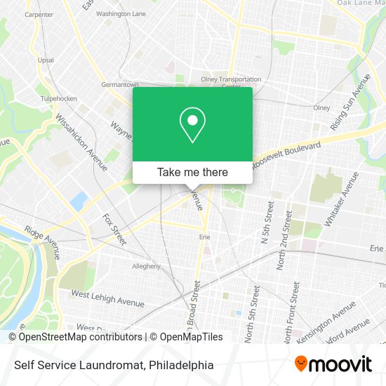 Self Service Laundromat map