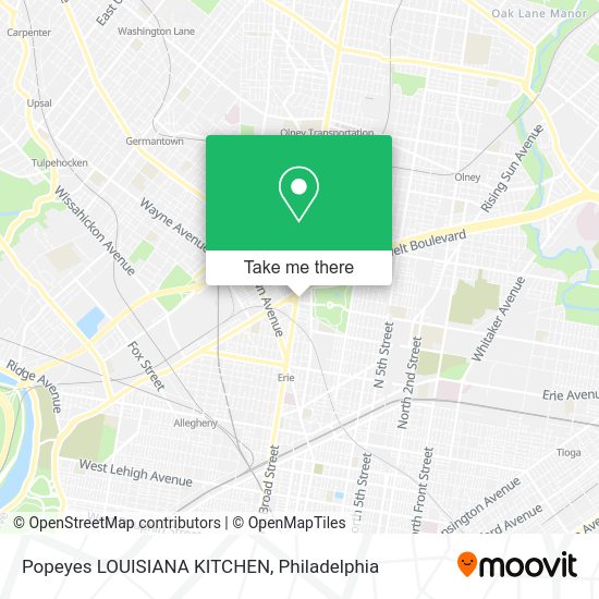 Popeyes LOUISIANA KITCHEN map