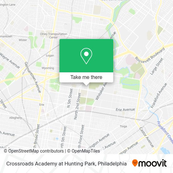 Crossroads Academy at Hunting Park map