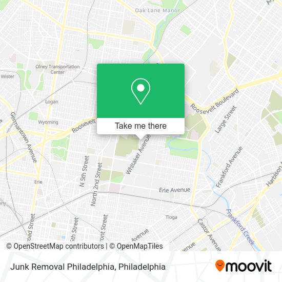 Mapa de Junk Removal Philadelphia