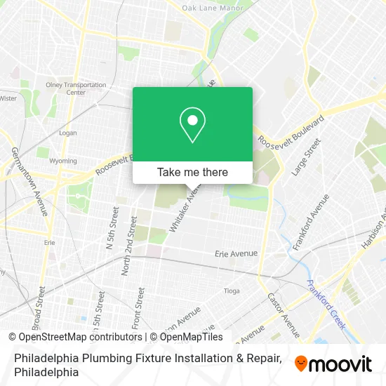 Philadelphia Plumbing Fixture Installation & Repair map
