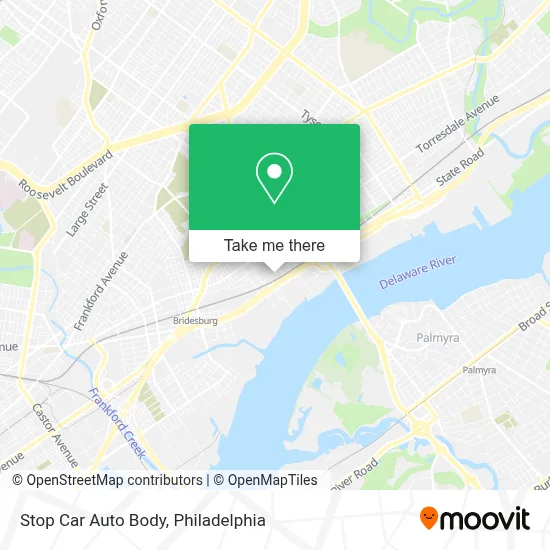 Stop Car Auto Body map