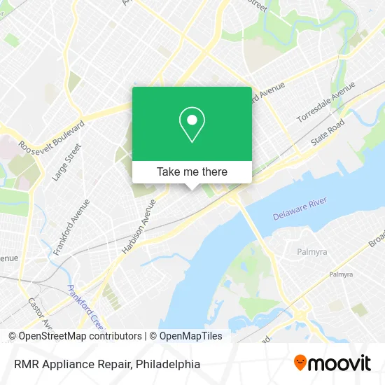 RMR Appliance Repair map