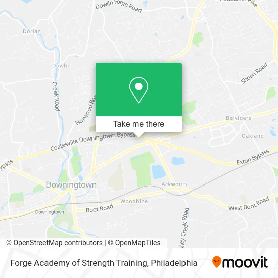 Forge Academy of Strength Training map