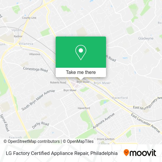 Mapa de LG Factory Certified Appliance Repair