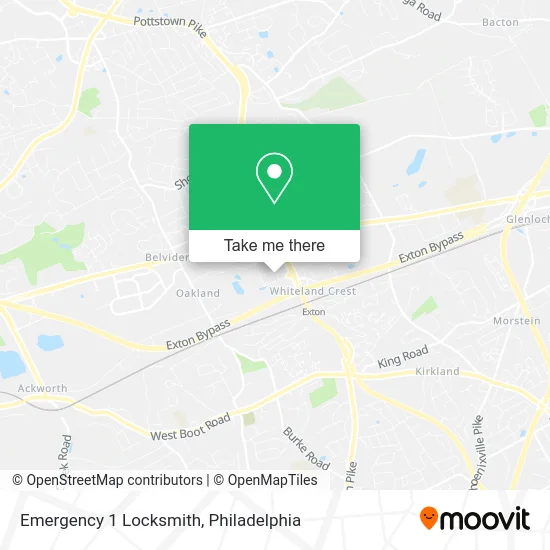 Emergency 1 Locksmith map