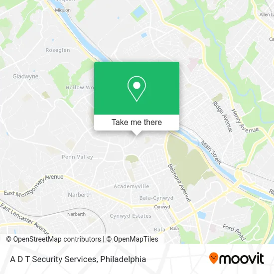 A D T Security Services map