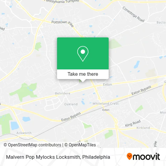 Malvern Pop Mylocks Locksmith map