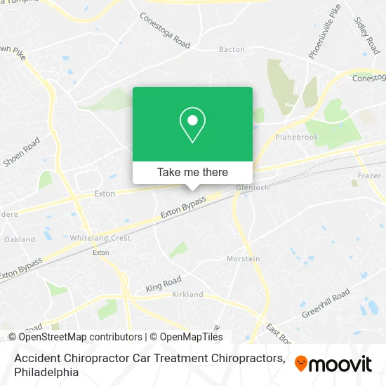 Accident Chiropractor Car Treatment Chiropractors map