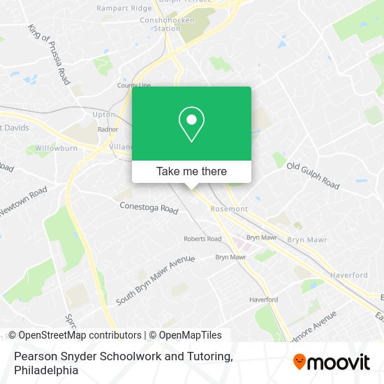 Mapa de Pearson Snyder Schoolwork and Tutoring