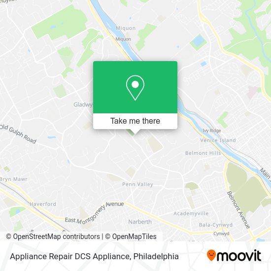Appliance Repair DCS Appliance map