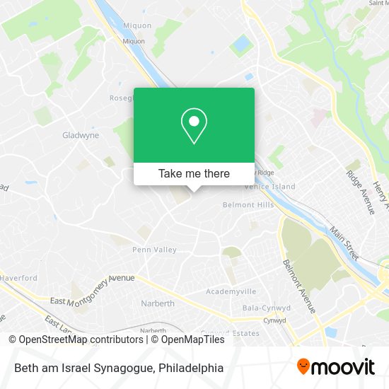 Mapa de Beth am Israel Synagogue