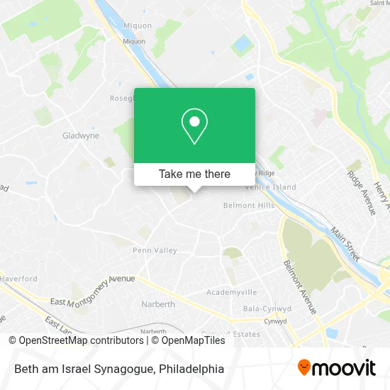 Beth am Israel Synagogue map