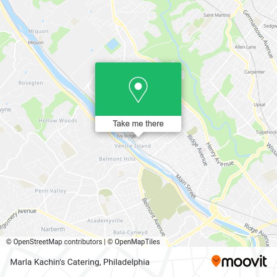 Marla Kachin's Catering map