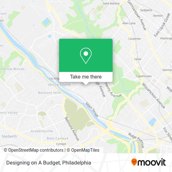 Designing on A Budget map
