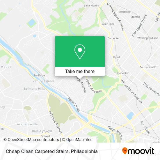 Cheap Clean Carpeted Stairs map