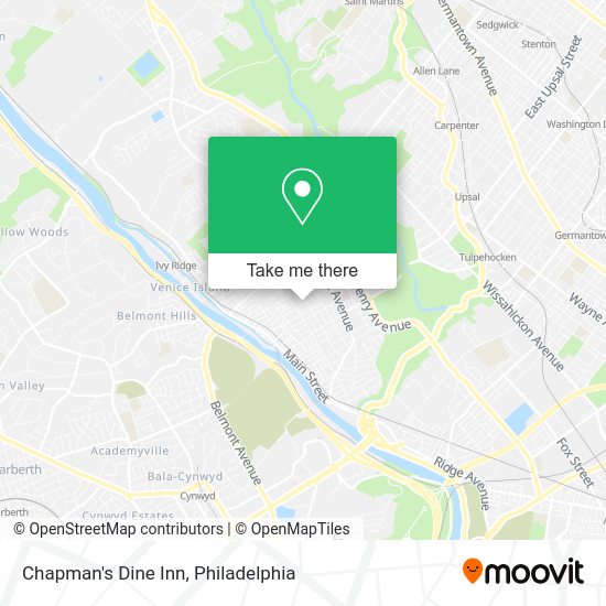 Chapman's Dine Inn map
