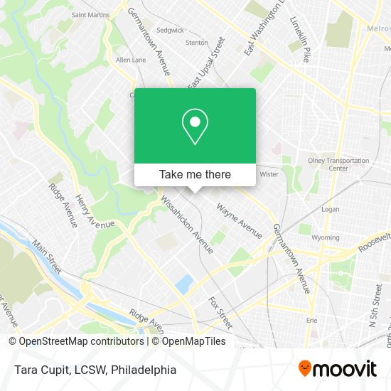 Mapa de Tara Cupit, LCSW