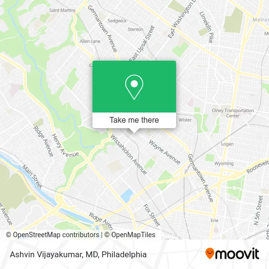 Mapa de Ashvin Vijayakumar, MD