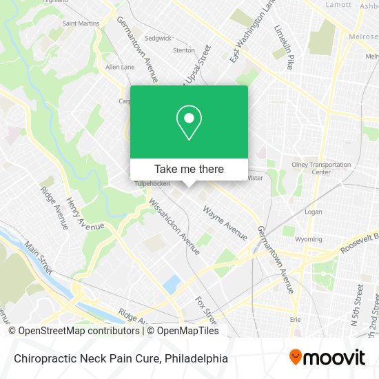 Mapa de Chiropractic Neck Pain Cure