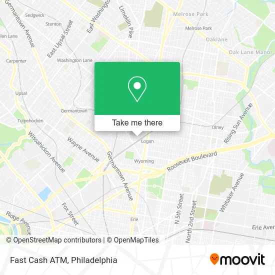 Fast Cash ATM map