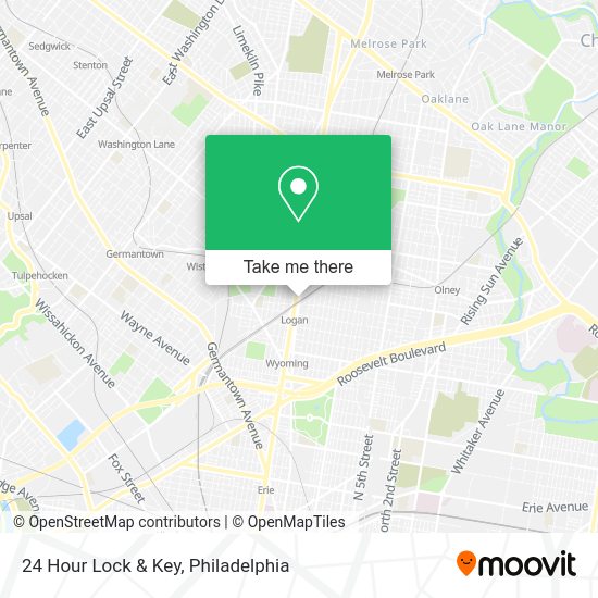 24 Hour Lock & Key map